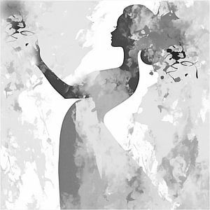 Silhouette dancing woman by NTRL-S