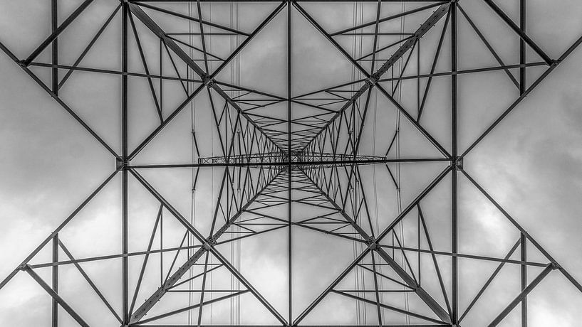 high voltage mast, series 2 of 3 by Arjan Schalken