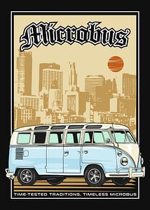 Ikonischer Retro-T2-Van