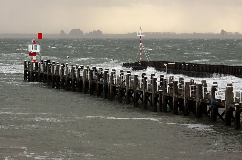 Quai dans la Westerschelde près de Vlissingen par MSP Canvas