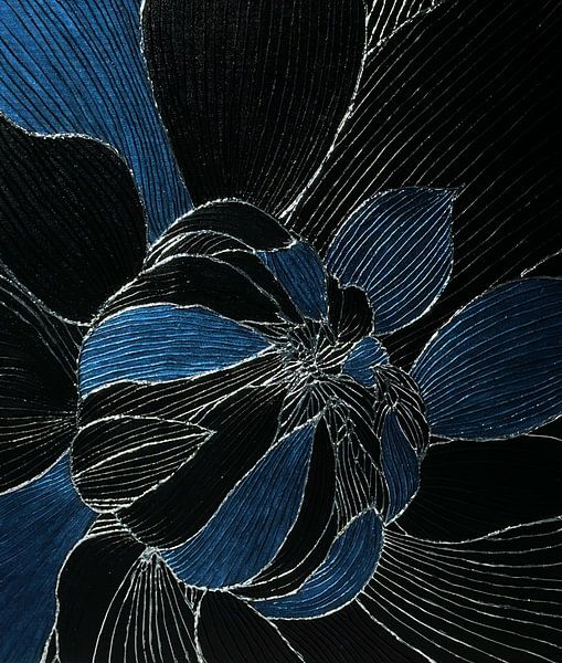 Gemälde &quot;Stahlpfingstrose&quot; von KorriArt