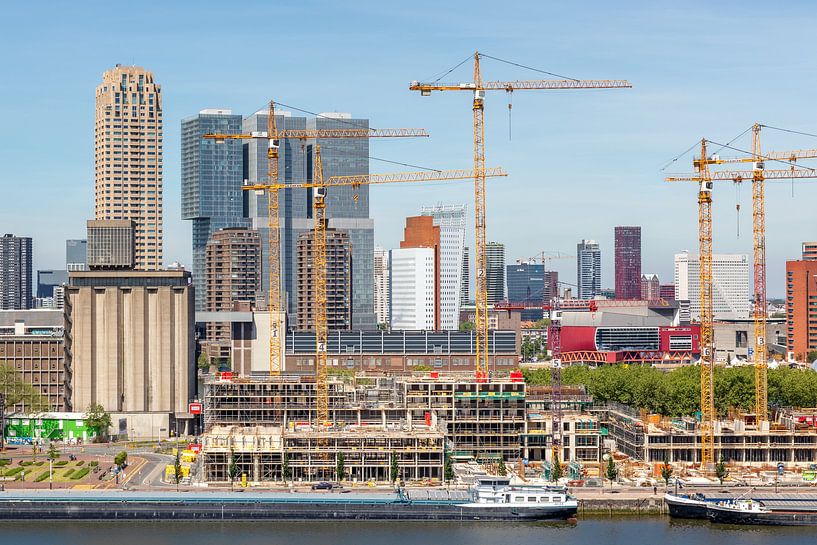 En construction : l'horizon de Rotterdam (Katendrecht et Kop van Zuid) par Annette Roijaards