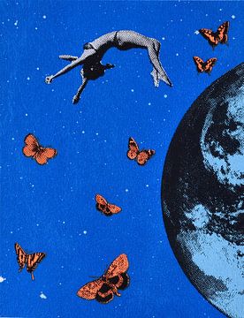Up, 2017, (screenprint) van Anne Storno