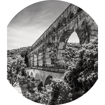 Reisposter Pont du Gard, Romeins aquaduct in Frankrijk van Martijn Joosse