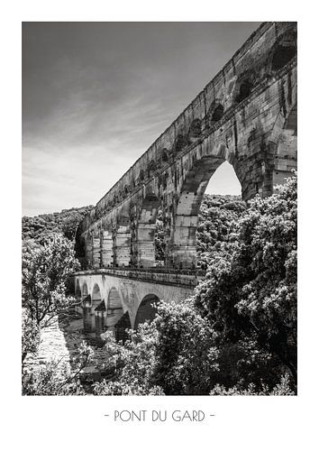 Reisposter Pont du Gard, Romeins aquaduct in Frankrijk