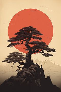 Japandi poster by Bert Nijholt