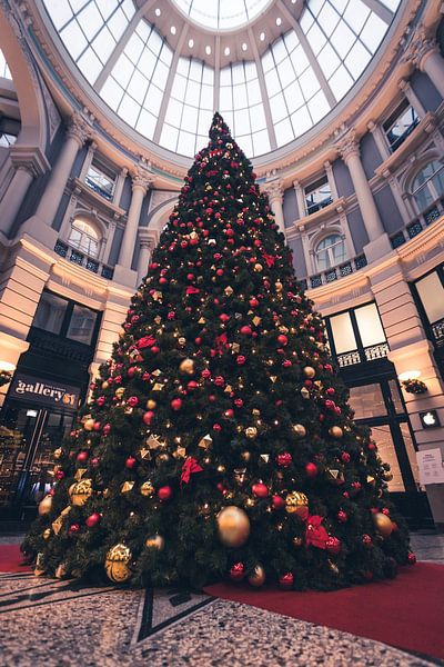 Weihnachtsbaum in der Passage von Den Haag von Wouter Kouwenberg