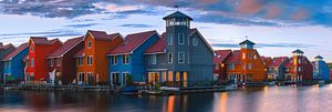 Reitdiephaven, Groningen, Nederland van Henk Meijer Photography