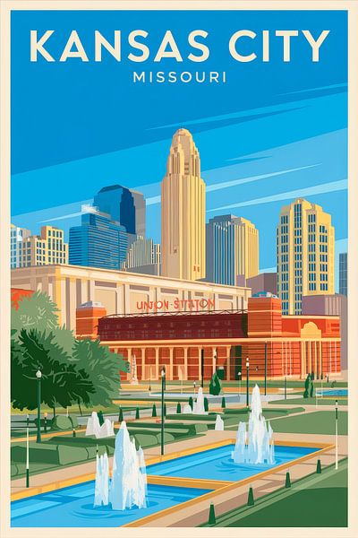Kansas City, Missouri von Poster Art Shop