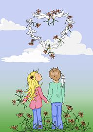 Vogelhart by Miekie's Wereld