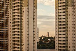 Appartementen in Cuiaba, Brazilie van Leon Doorn