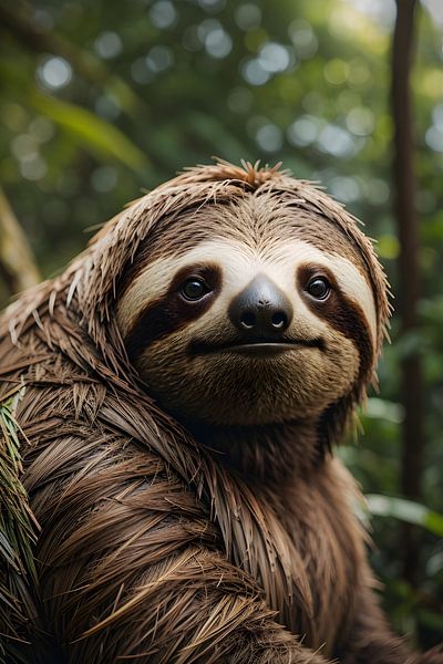 Sloth cute animals by Ayyen Khusna
