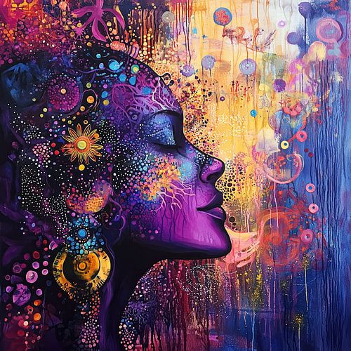 De ziel van moeder aarde spirituele kunst