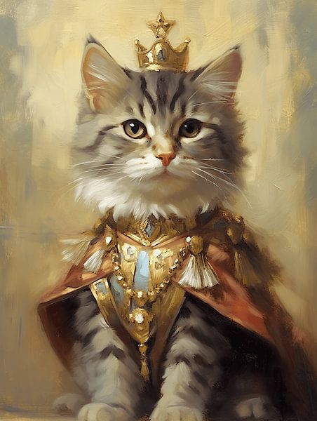 The cat who imagined himself king by Studio Allee