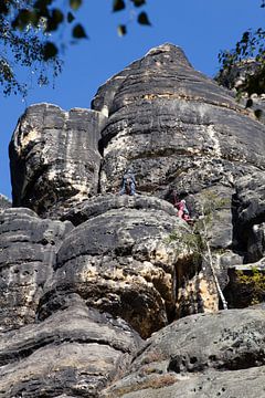 Climbing in the Elbe Sandstone Mountains by t.ART