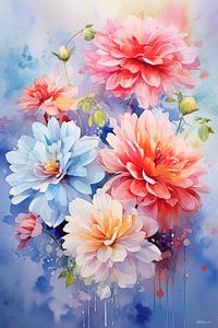 Abstraktes Bild einer Blume/Blumen.