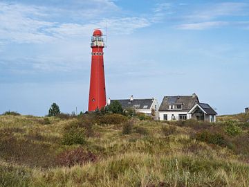 Vuurtoren van Schiermonnikoog Waddeneiland van Robin Jongerden