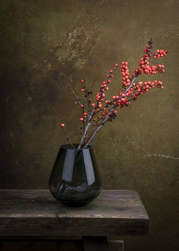Vase mit Beeren