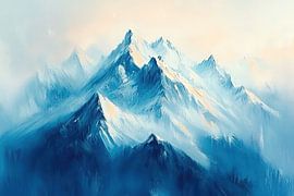 Abstract Mountain range | Peak Whispers