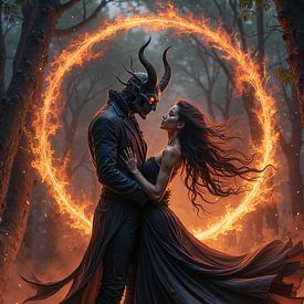 PYROVELIS – Ein Dämon tanzt mit einer jungen Frau von INFERAURUM