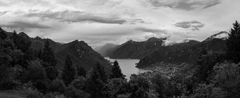 View of Lake Idro and Crone by Luis Boullosa