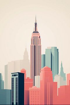 New York skyline by haroulita
