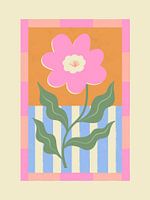 Fleur abstraite rose
