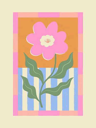 Roze abstracte bloem