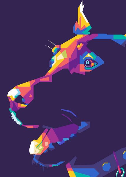 Hond Popart van Rizky Dwi Aprianda