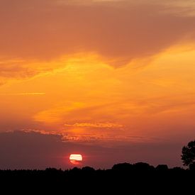 Sunset landscape by Evelyne Renske