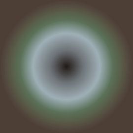 70er Jahre moderne abstrakte in Retro-Farben von Dina Dankers