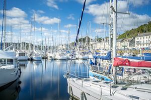 Sommerlicher Trubel im Hafen von Honfleur