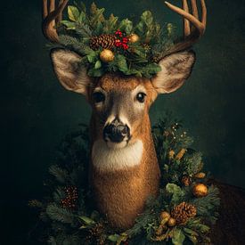 Het winterhert met groene kroon van But First Framing