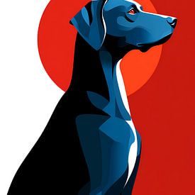 Dog - Collection de silhouettes d'animaux élégants, sur Ariadna de Raadt-Goldberg