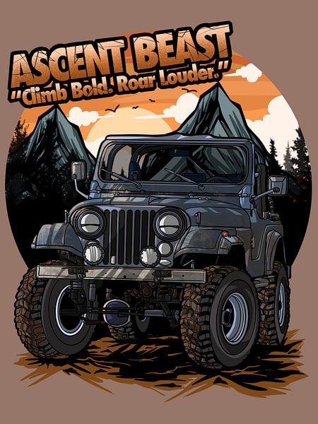 Ascent Beast – Climb Bold, Roar Louder by Coretan Vector
