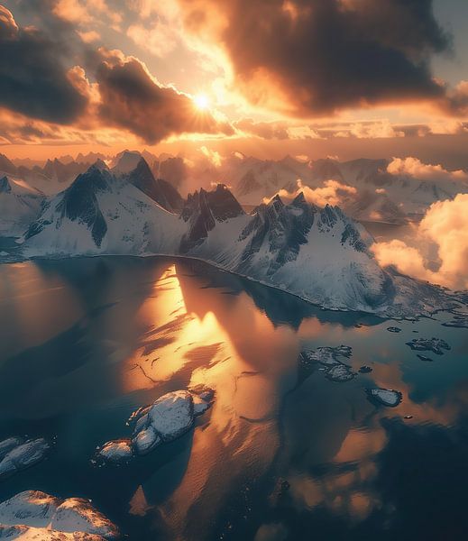 Snowy silence by the water by fernlichtsicht