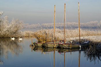 Winterlandschaft an der Noord Aa in Zoetermeer