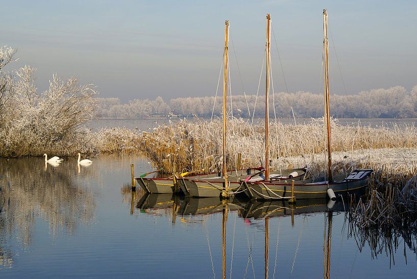 Winterlandschaft an der Noord Aa in Zoetermeer von Hans Brinkel
