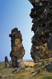 Le mur du diable dans les montagnes de Preharz, près de Weddersleben. sur Heiko Kueverling