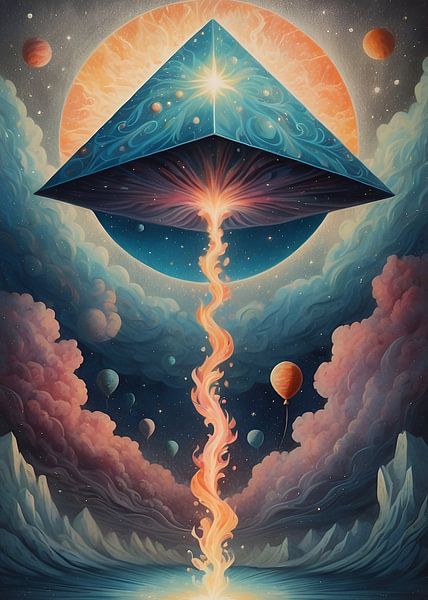 pyramide volante par Muhammad Yunus