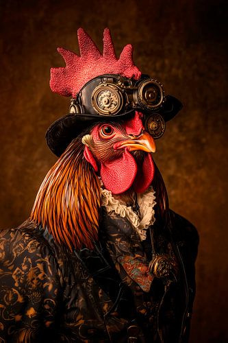Steampunk-Hahn
