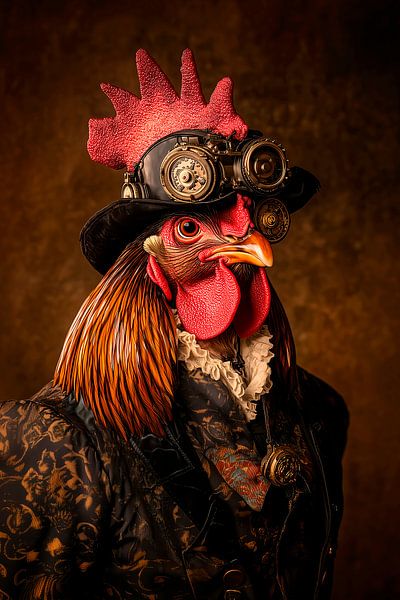 Steampunk-Hahn von Harry Hadders Design