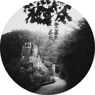 Middeleeuws kasteel in Zwart Wit | Duitsland van Laura Dijkslag