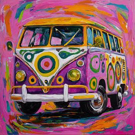 Woodstock 1969 – Hippiebus (abstrakt)