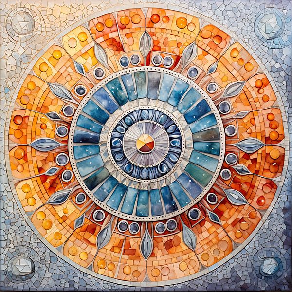 Mandala Work 137960 by Abstract Painting