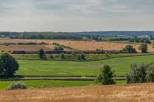 Stoomtrein door het Zuid-Limburgse heuvelland