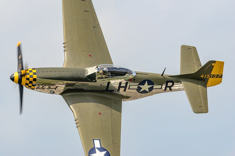 Flyby North American P-51 Mustang  by Jaap van den Berg