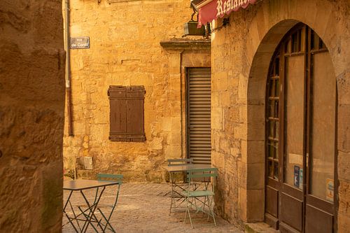 Frans straatje in Zuid Frankrijk, Sarlat