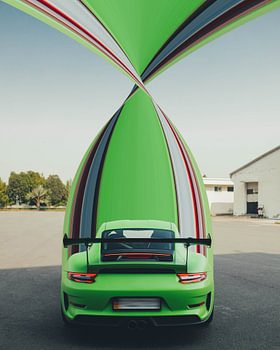 Abstract Porsche GT3 RS Motorsport Art