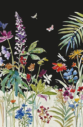 Une explosion de fleurs dans la nuit